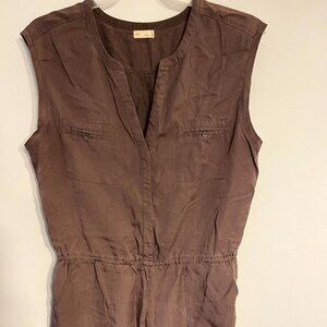 G F Women's romper Jumpsuit Shorts Sleeveless Brown